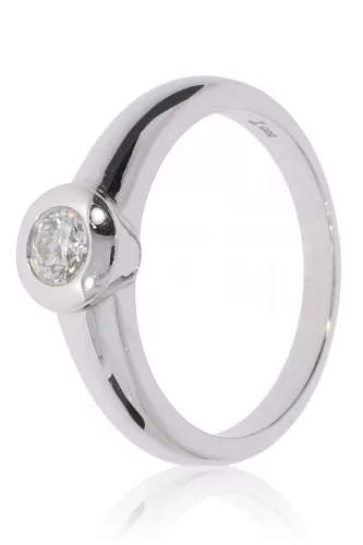 Fehér arany gyémánt köves gyűrű 76764