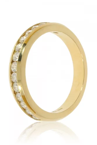 Sárga arany gyémánt köves gyűrű 76791