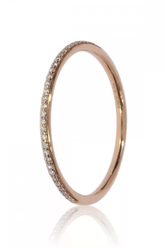 Vörös arany gyémánt köves gyűrű 76796