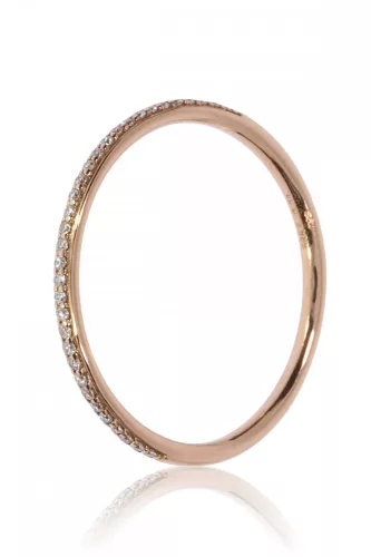 Vörös arany gyémánt köves gyűrű 76796