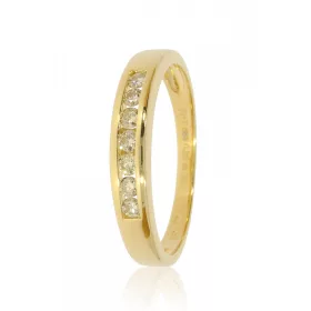 Sárga arany gyémánt köves gyűrű 78601