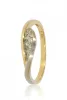 Sárga-Fehér arany gyémánt köves gyűrű 80107