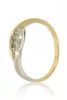 Sárga-Fehér arany gyémánt köves gyűrű 80107