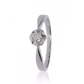 Fehér arany gyémánt köves gyűrű 80108