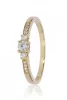 Sárga arany gyémánt köves gyűrű 80123