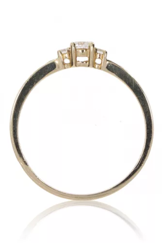 Sárga arany gyémánt köves gyűrű 80123