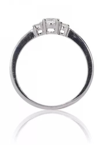Fehér arany gyémánt köves gyűrű 80133