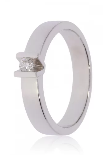 Fehér arany gyémánt köves gyűrű 80148