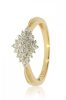 Sárga-Fehér arany gyémánt köves gyűrű 80154