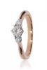 Vörös-Fehér arany gyémánt köves gyűrű 81504