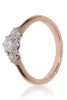 Vörös-Fehér arany gyémánt köves gyűrű 81504