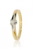 Sárga arany gyémánt köves gyűrű 81509