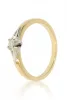 Sárga arany gyémánt köves gyűrű 81509