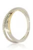 Fehér-Sárga arany gyémánt köves gyűrű 81521