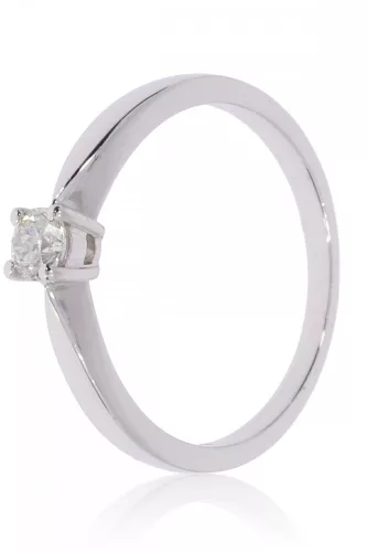 Fehér arany gyémánt köves gyűrű 81523