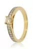 Sárga arany gyémánt köves gyűrű 81525