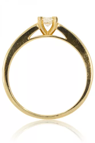 Sárga arany gyémánt köves gyűrű 81525