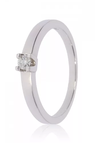Fehér arany gyémánt köves gyűrű 81526