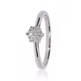 Fehér arany gyémánt köves gyűrű 81569