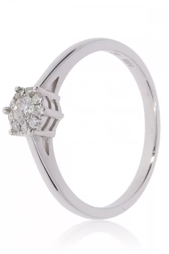 Fehér arany gyémánt köves gyűrű 81569