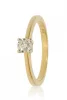 Sárga arany gyémánt köves gyűrű 81578