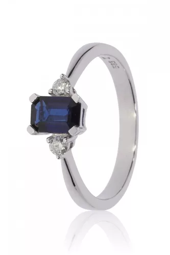 Fehér arany gyémánt köves gyűrű 81584