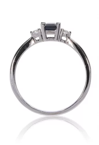 Fehér arany gyémánt köves gyűrű 81584