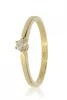 Sárga arany gyémánt köves gyűrű 81722