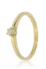 Sárga arany gyémánt köves gyűrű 81722