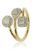 Sárga arany gyémánt köves gyűrű 81884