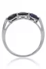 Fehér arany kék zafír köves gyűrű 81890