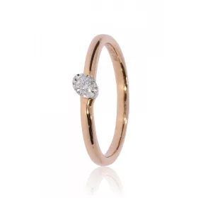 Vörös-Fehér arany gyémánt köves gyűrű 81900