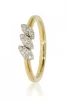 Sárga arany gyémánt köves gyűrű 81901