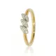 Sárga arany gyémánt köves gyűrű 81901