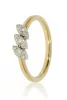 Sárga arany gyémánt köves gyűrű 81901