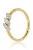 Sárga arany gyémánt köves gyűrű 81901