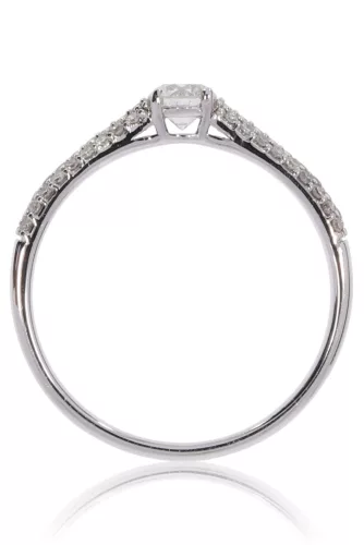 Fehér arany gyémánt köves gyűrű 81911