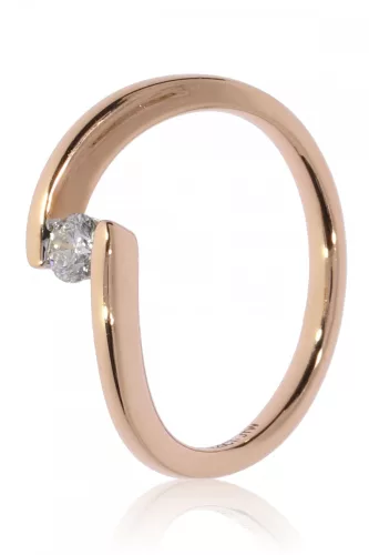 Vörös arany gyémánt köves gyűrű 81912