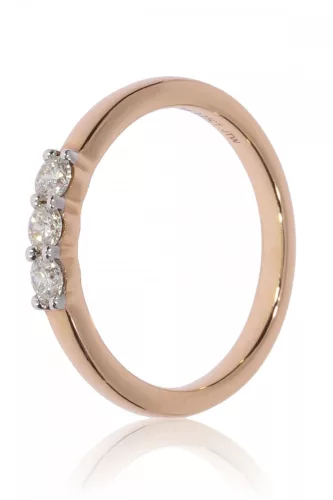 Vörös arany gyémánt köves gyűrű 81914