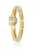 Sárga arany gyémánt köves gyűrű 81915