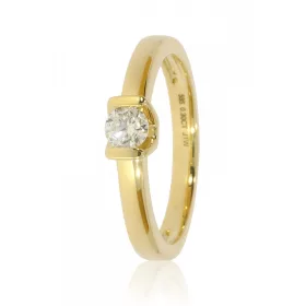 Sárga arany gyémánt köves gyűrű 81915