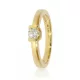 Sárga arany gyémánt köves gyűrű 81915