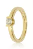 Sárga arany gyémánt köves gyűrű 81915