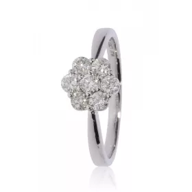 Fehér arany gyémánt köves gyűrű 81918