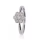 Fehér arany gyémánt köves gyűrű 81918