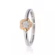 Fehér-Vörös arany gyémánt köves gyűrű 81937