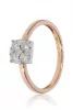 Vörös-Fehér arany gyémánt köves gyűrű 81941