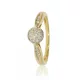Sárga arany gyémánt köves gyűrű 81960