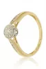 Sárga arany gyémánt köves gyűrű 81960