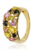 Sárga arany zafír köves gyűrű 81972